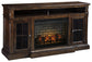 Roddinton 72" TV Stand with Electric Fireplace