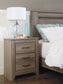 Zelen King Panel Bed with Mirrored Dresser and 2 Nightstands