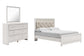 Altyra Queen Panel Bed with Mirrored Dresser