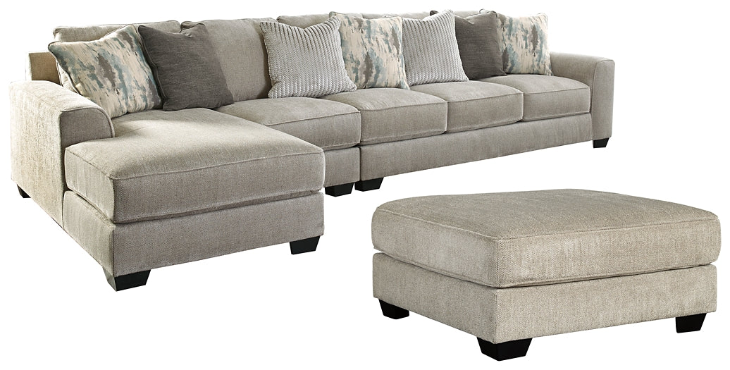 Ardsley 3-Piece Sectional with Ottoman