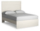 Stelsie Full Panel Bed with Mirrored Dresser and Nightstand