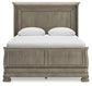 Lexorne Queen Sleigh Bed with Mirrored Dresser, Chest and 2 Nightstands