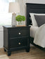 Lanolee Full Panel Bed with Mirrored Dresser, Chest and Nightstand