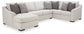 Koralynn 3-Piece Sectional with Ottoman