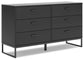 Ashley Express - Socalle Queen Panel Platform Bed with Dresser, Chest and 2 Nightstands