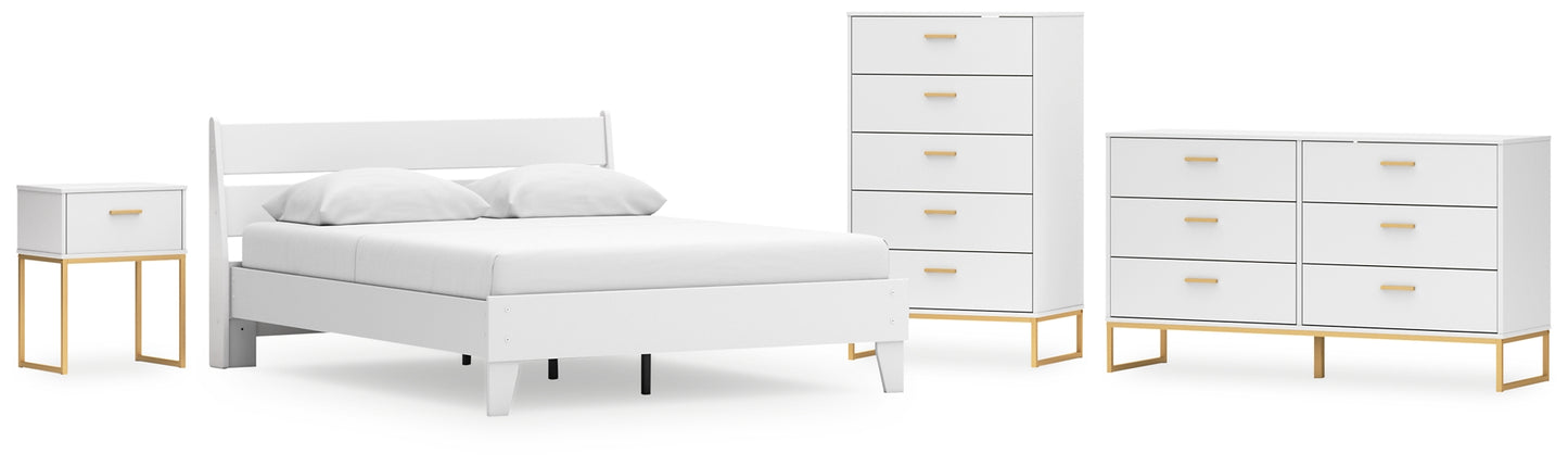 Ashley Express - Socalle Queen Panel Platform Bed with Dresser, Chest and Nightstand