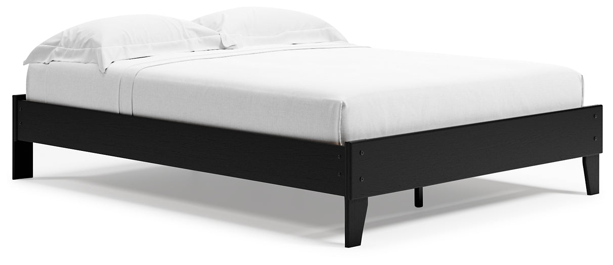 Ashley Express - Finch Queen Platform Bed with Dresser, Chest and Nightstand