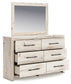 Lawroy Full Panel Storage Bed with Mirrored Dresser and Nightstand