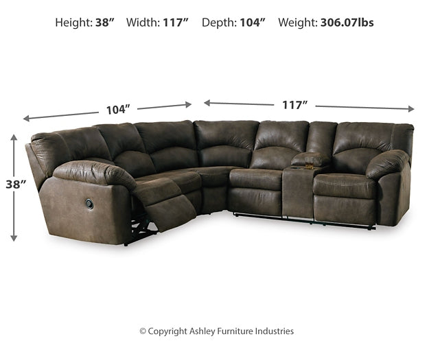 Tambo 2-Piece Reclining Sectional