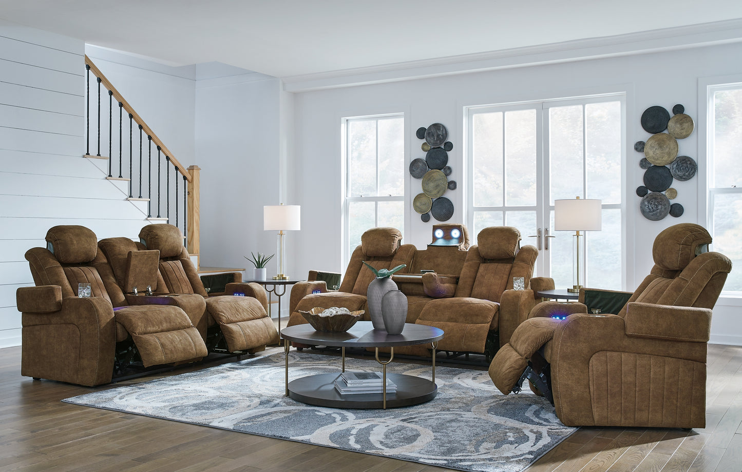 Wolfridge Sofa, Loveseat and Recliner